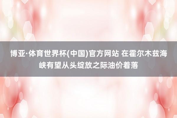 博亚·体育世界杯(中国)官方网站 在霍尔木兹海峡有望从头绽放之际油价着落