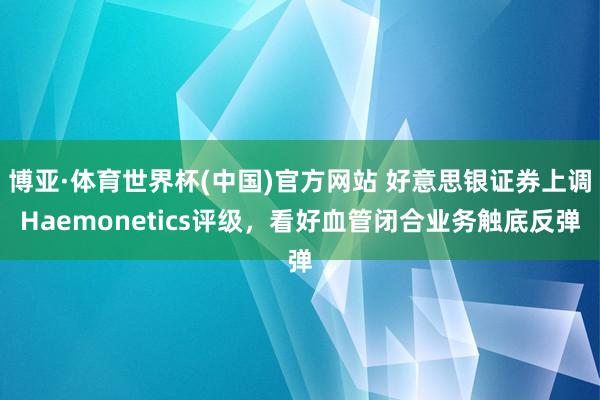 博亚·体育世界杯(中国)官方网站 好意思银证券上调Haemonetics评级,看好血管闭合业务触底反弹