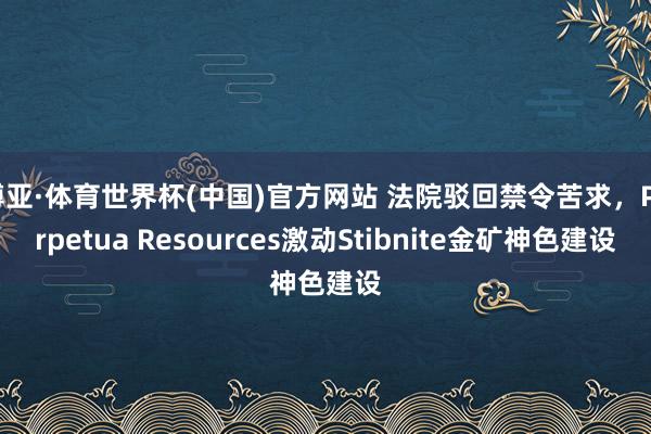 博亚·体育世界杯(中国)官方网站 法院驳回禁令苦求,Perpetua Resources激动Stibnite金矿神色建设
