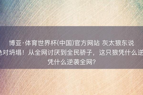 博亚·体育世界杯(中国)官方网站 灰太狼东说念主设绝对坍塌!从全网讨厌到全民骄子,这只狼凭什么逆袭全网?